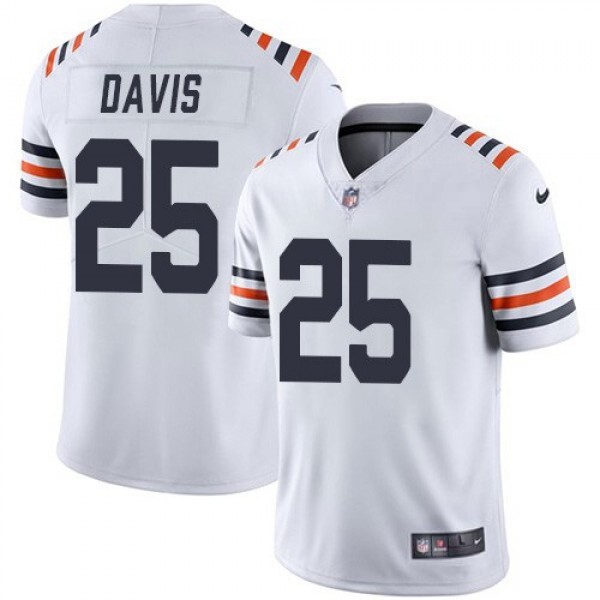 Nike Bears #25 Mike Davis White Men's 2019 Alternate Classic Stitched NFL Vapor Untouchable Limited Jersey