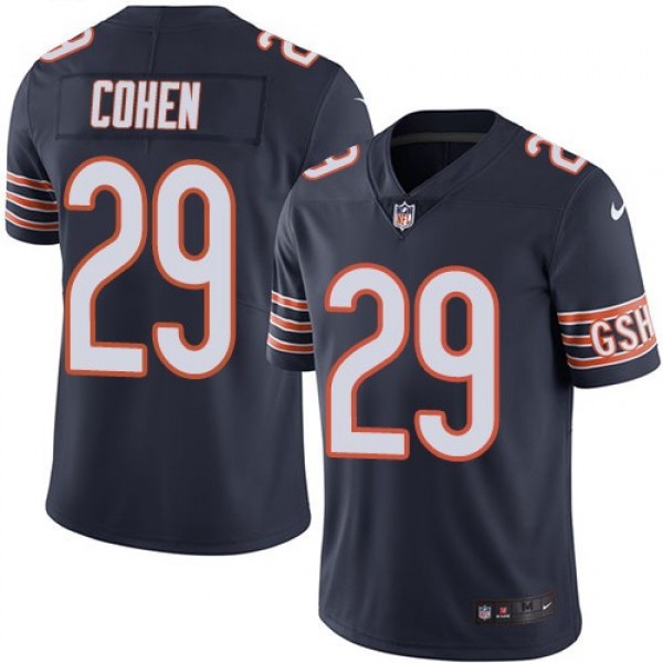 Nike Bears #29 Tarik Cohen Navy Blue Team Color Men's Stitched NFL Vapor Untouchable Limited Jersey
