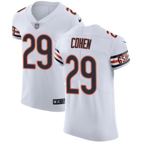 Nike Bears #29 Tarik Cohen White Men's Stitched NFL Vapor Untouchable Elite Jersey