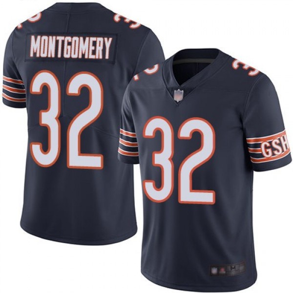 Nike Bears #32 David Montgomery Navy Blue Team Color Men's Stitched NFL Vapor Untouchable Limited Jersey