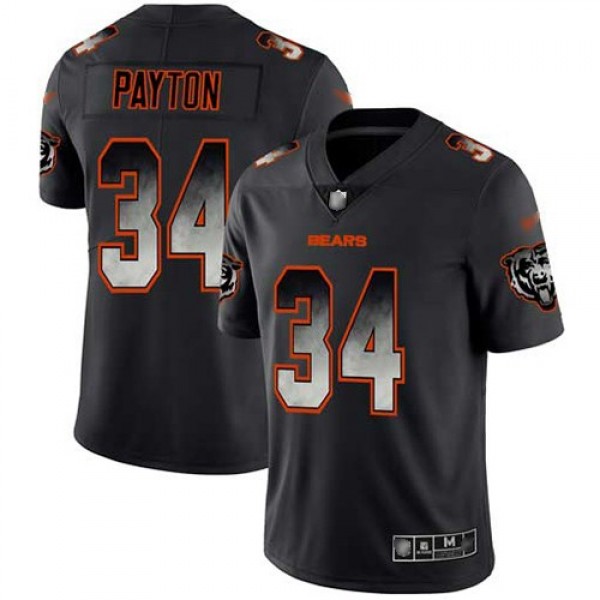 Nike Bears #34 Walter Payton Black Men's Stitched NFL Vapor Untouchable Limited Smoke Fashion Jersey