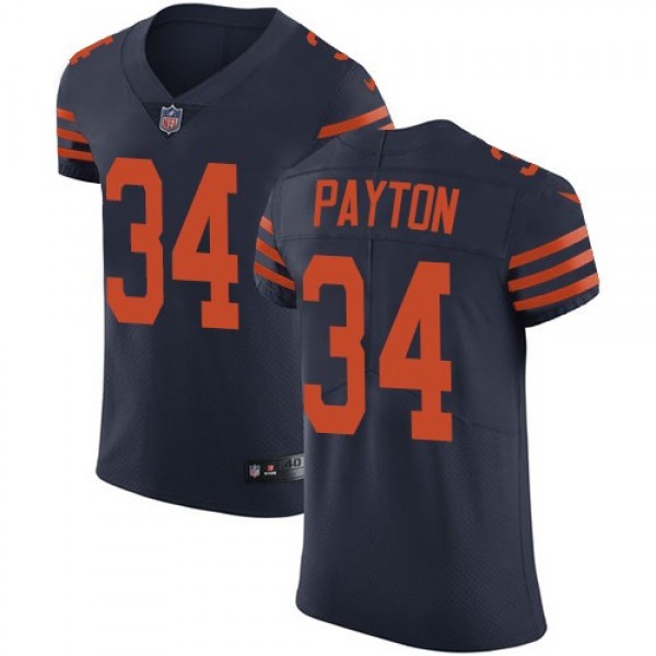 Nike Bears #34 Walter Payton Navy Blue Alternate Men's Stitched NFL Vapor Untouchable Elite Jersey