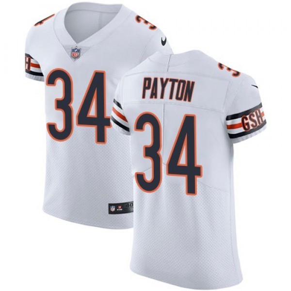 Nike Bears #34 Walter Payton White Men's Stitched NFL Vapor Untouchable Elite Jersey