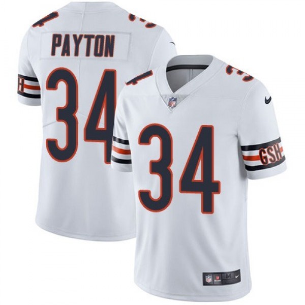 Nike Bears #34 Walter Payton White Men's Stitched NFL Vapor Untouchable Limited Jersey