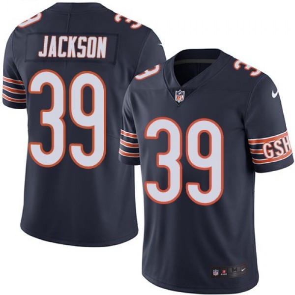 Nike Bears #39 Eddie Jackson Navy Blue Team Color Men's Stitched NFL Vapor Untouchable Limited Jersey