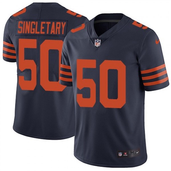 Nike Bears #50 Mike Singletary Navy Blue Alternate Men's Stitched NFL Vapor Untouchable Limited Jersey