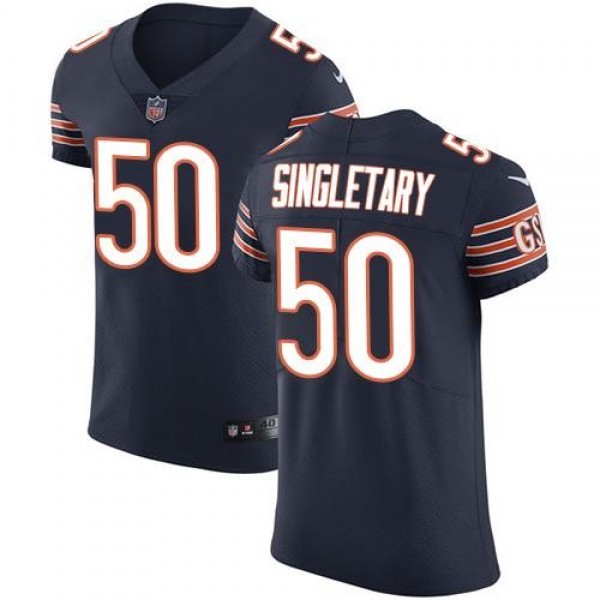Nike Bears #50 Mike Singletary Navy Blue Team Color Men's Stitched NFL Vapor Untouchable Elite Jersey