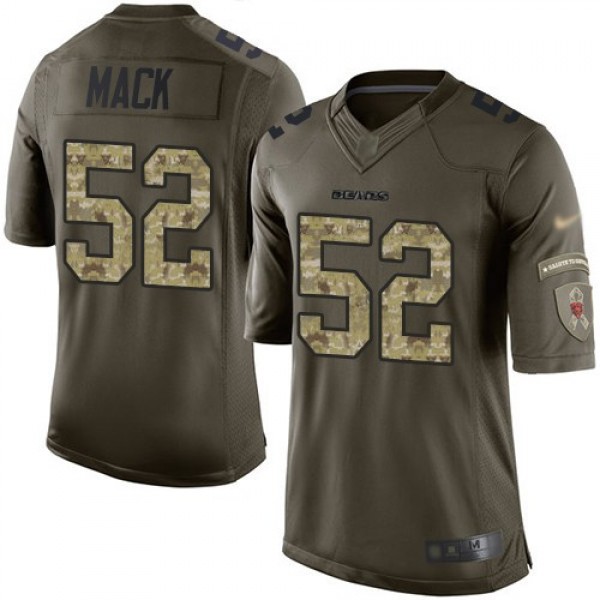 Nike Bears #52 Khalil Mack Green Men's Stitched NFL Limited 2015 Salute to Service Jersey