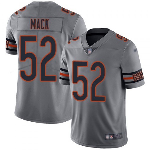 Nike Bears #52 Khalil Mack Silver Men's Stitched NFL Limited Inverted Legend Jersey