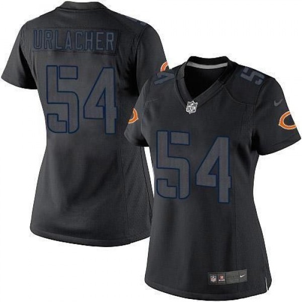 Women's Bears #54 Brian Urlacher Black Impact Stitched NFL Limited Jersey