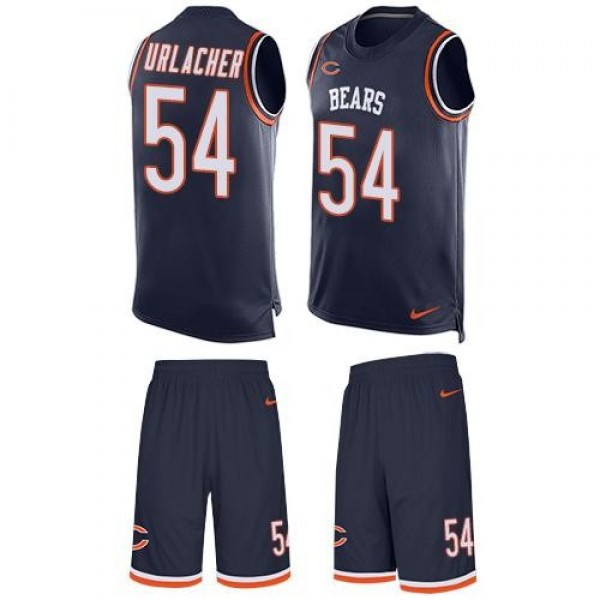 Nike Bears #54 Brian Urlacher Navy Blue Team Color Men's Stitched NFL Limited Tank Top Suit Jersey