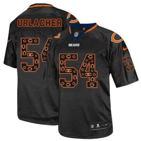 Nike Bears #54 Brian Urlacher New Lights Out Black Men's Stitched NFL Elite Jersey