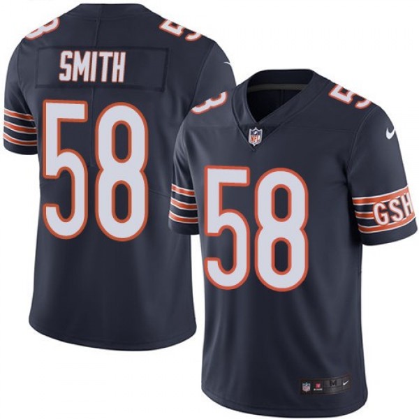 Nike Bears #58 Roquan Smith Navy Blue Team Color Men's Stitched NFL Vapor Untouchable Limited Jersey