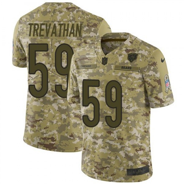 Nike Bears #59 Danny Trevathan Camo Men's Stitched NFL Limited 2018 Salute To Service Jersey