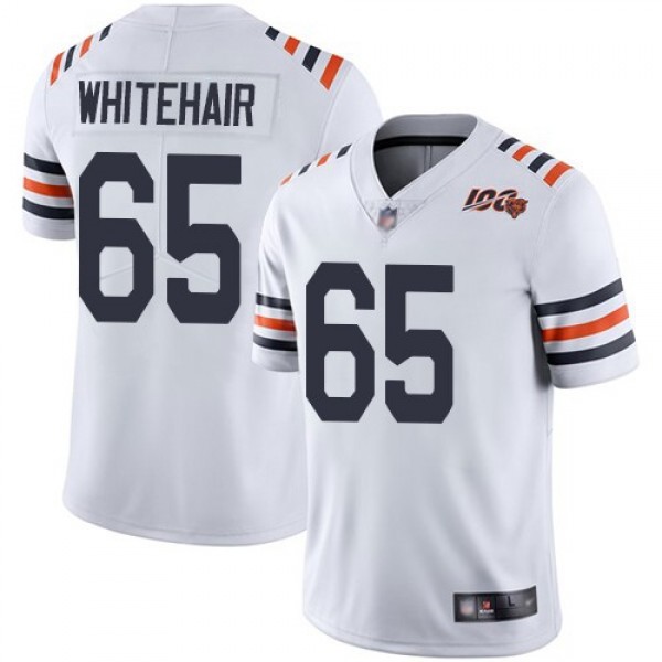 Nike Bears #65 Cody Whitehair White Alternate Men's Stitched NFL Vapor Untouchable Limited 100th Season Jersey