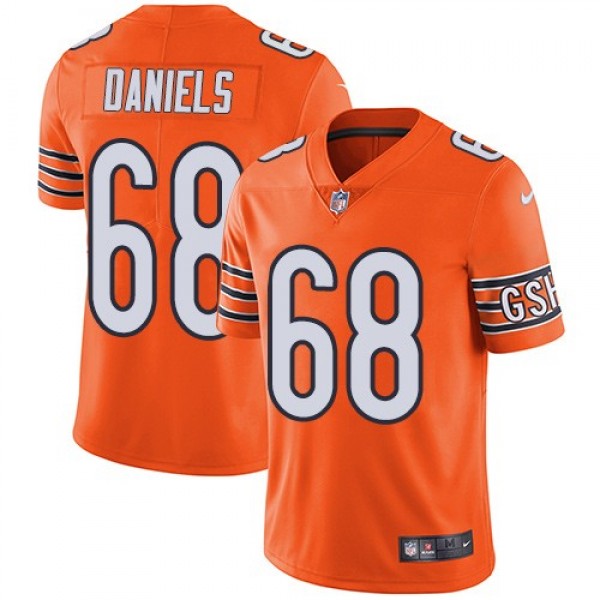 Nike Bears #68 James Daniels Orange Men's Stitched NFL Limited Rush Jersey