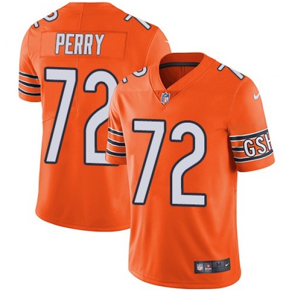 Nike Bears #72 William Perry Orange Men's Stitched NFL Limited Rush Jersey