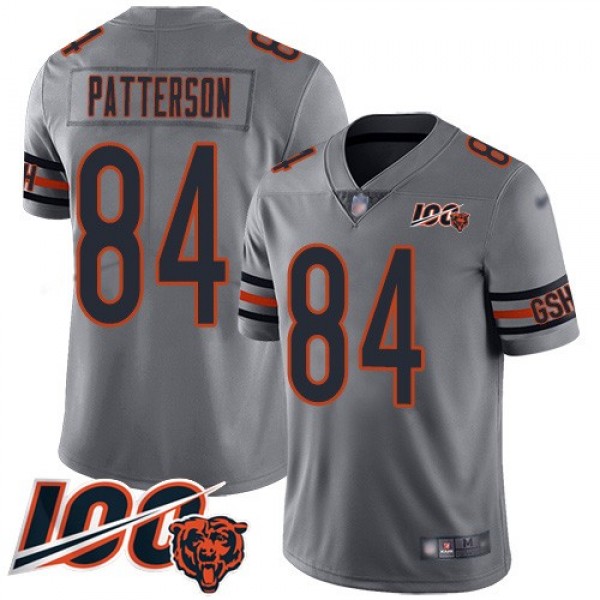 Nike Bears #84 Cordarrelle Patterson Silver Men's Stitched NFL Limited Inverted Legend 100th Season Jersey
