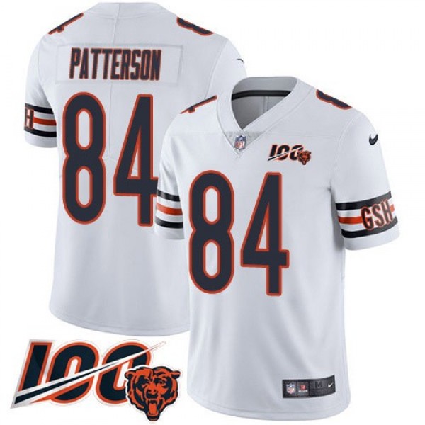 Nike Bears #84 Cordarrelle Patterson White Men's Stitched NFL 100th Season Vapor Untouchable Limited Jersey