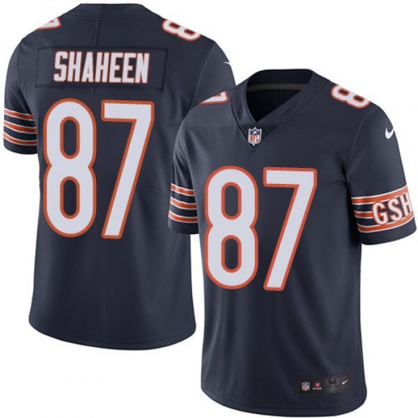 Nike Bears #87 Adam Shaheen Navy Blue Team Color Men's Stitched NFL Vapor Untouchable Limited Jersey
