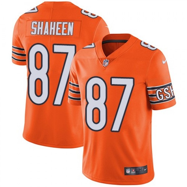 Nike Bears #87 Adam Shaheen Orange Men's Stitched NFL Limited Rush Jersey
