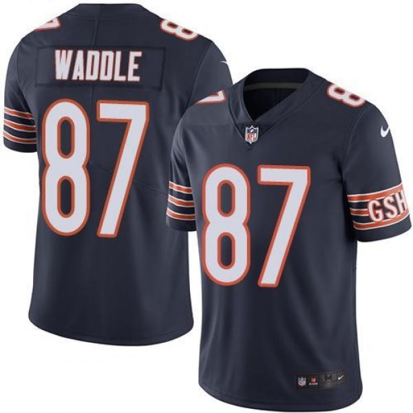 Nike Bears #87 Tom Waddle Navy Blue Team Color Men's Stitched NFL Vapor Untouchable Limited Jersey