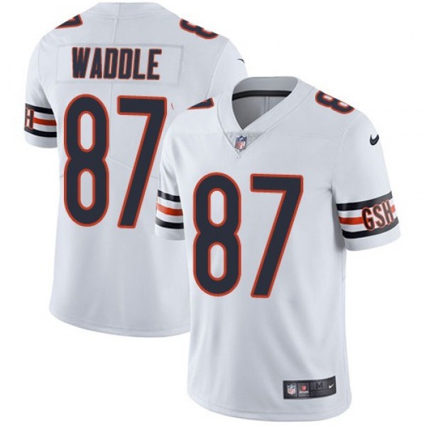 Nike Bears #87 Tom Waddle White Men's Stitched NFL Vapor Untouchable Limited Jersey