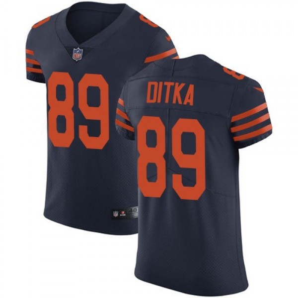 Nike Bears #89 Mike Ditka Navy Blue Alternate Men's Stitched NFL Vapor Untouchable Elite Jersey