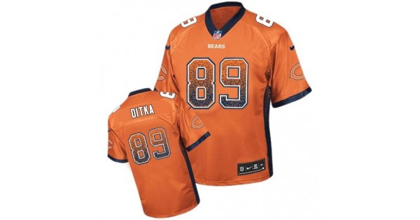 موقع بيع قطع غيار تويوتا Nike Chicago Bears #89 Mike Ditka Drift Fashion Orange Elite Jersey شمس قبل التجميل