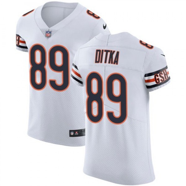 Nike Bears #89 Mike Ditka White Men's Stitched NFL Vapor Untouchable Elite Jersey
