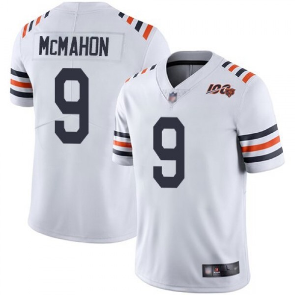 Nike Bears #9 Jim McMahon White Alternate Men's Stitched NFL Vapor Untouchable Limited 100th Season Jersey