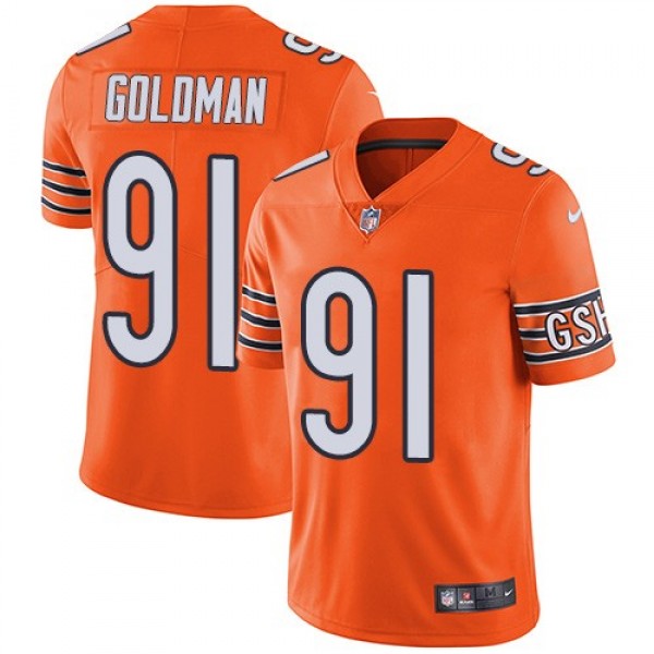 Nike Bears #91 Eddie Goldman Orange Men's Stitched NFL Limited Rush Jersey