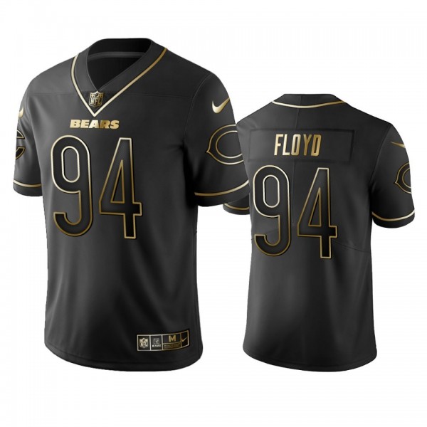 Nike Bears #94 Leonard Floyd Black Golden Limited Edition Stitched NFL Jersey