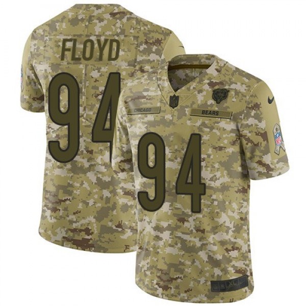 Nike Bears #94 Leonard Floyd Camo Men's Stitched NFL Limited 2018 Salute To Service Jersey