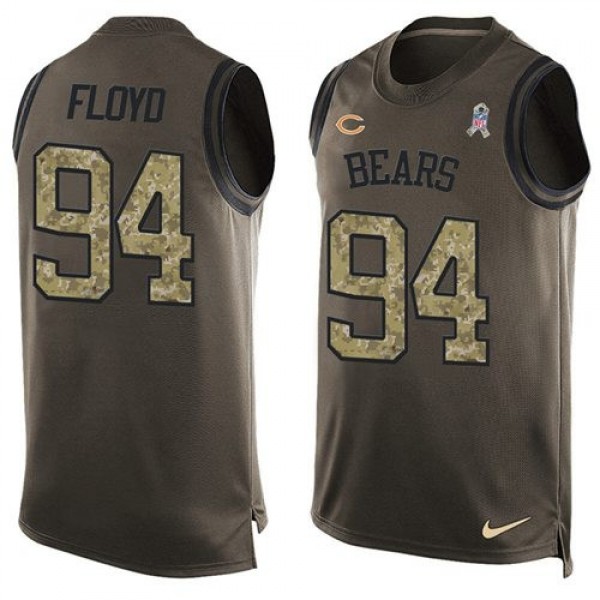 Nike Bears #94 Leonard Floyd Green Men's Stitched NFL Limited Salute To Service Tank Top Jersey