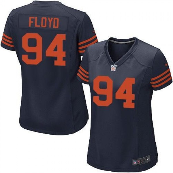Women's Bears #94 Leonard Floyd Navy Blue Alternate Stitched NFL Elite Jersey