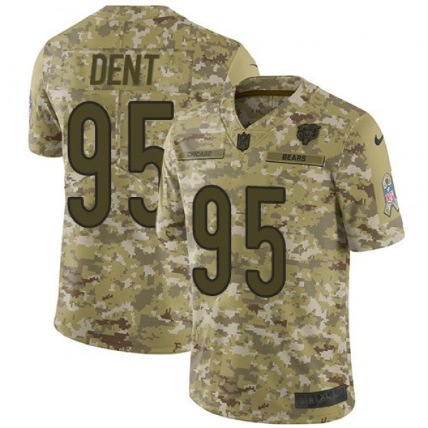 Nike Bears #95 Richard Dent Camo Men's Stitched NFL Limited 2018 Salute To Service Jersey