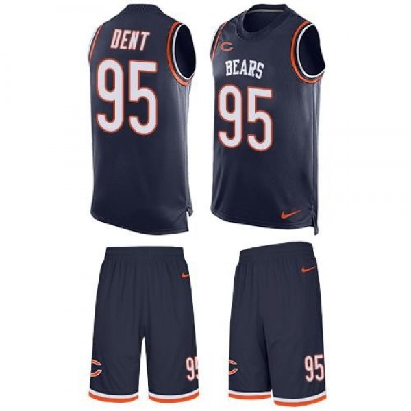 Nike Bears #95 Richard Dent Navy Blue Team Color Men's Stitched NFL Limited Tank Top Suit Jersey