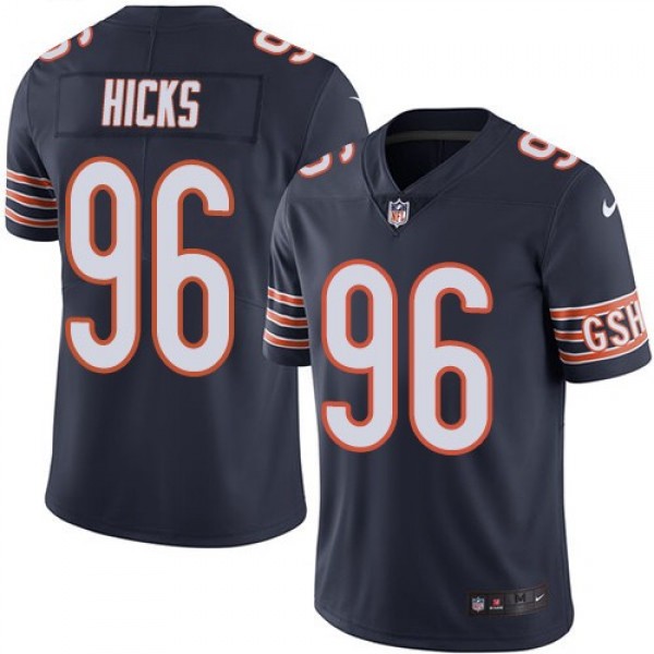 Nike Bears #96 Akiem Hicks Navy Blue Team Color Men's Stitched NFL Vapor Untouchable Limited Jersey