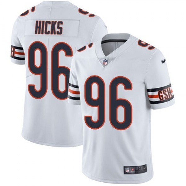 Nike Bears #96 Akiem Hicks White Men's Stitched NFL Vapor Untouchable Limited Jersey