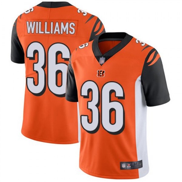 Nike Bengals #36 Shawn Williams Orange Alternate Men's Stitched NFL Vapor Untouchable Limited Jersey