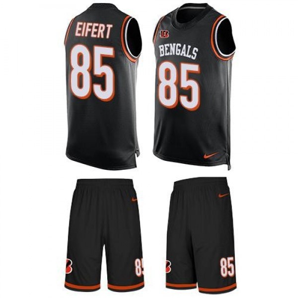 Nike Bengals #85 Tyler Eifert Black Team Color Men's Stitched NFL Limited Tank Top Suit Jersey