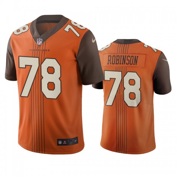 Cleveland Browns #78 Greg Robinson Brown Vapor Limited City Edition NFL Jersey