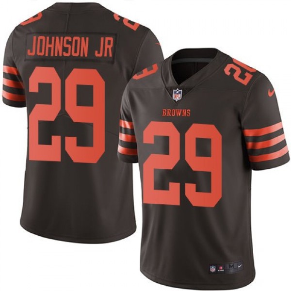Nike Browns #29 Duke Johnson Jr Brown Men's Stitched NFL Limited Rush Jersey