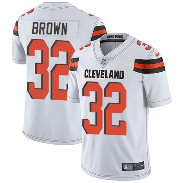 Nike Browns #32 Jim Brown White Men's Stitched NFL Vapor Untouchable Limited Jersey