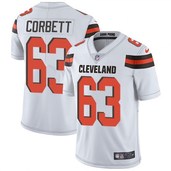 Nike Browns #63 Austin Corbett White Men's Stitched NFL Vapor Untouchable Limited Jersey