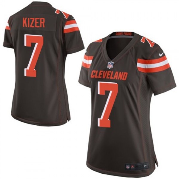 Women's Browns #7 DeShone Kizer Brown Team Color Stitched NFL New Elite Jersey