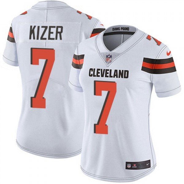 Women's Browns #7 DeShone Kizer White Stitched NFL Vapor Untouchable Limited Jersey