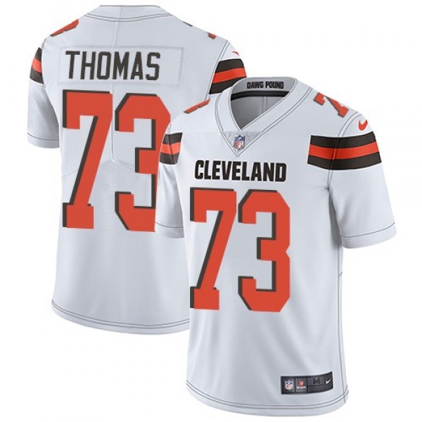 Nike Browns #73 Joe Thomas White Men's Stitched NFL Vapor Untouchable Limited Jersey