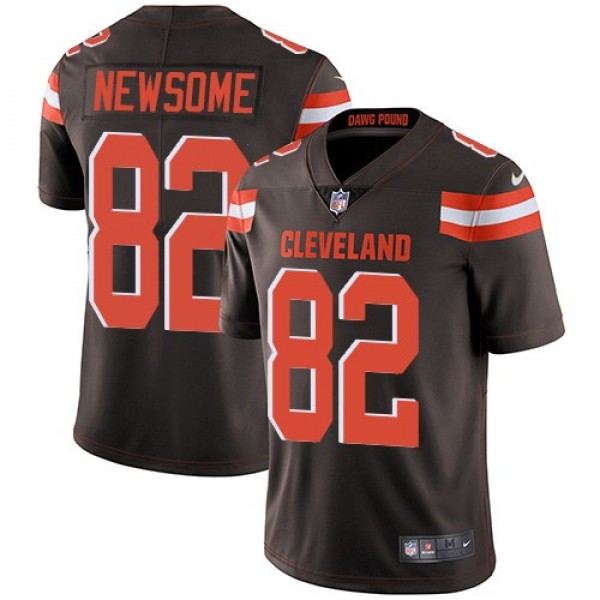 Nike Browns #82 Ozzie Newsome Brown Team Color Men's Stitched NFL Vapor Untouchable Limited Jersey